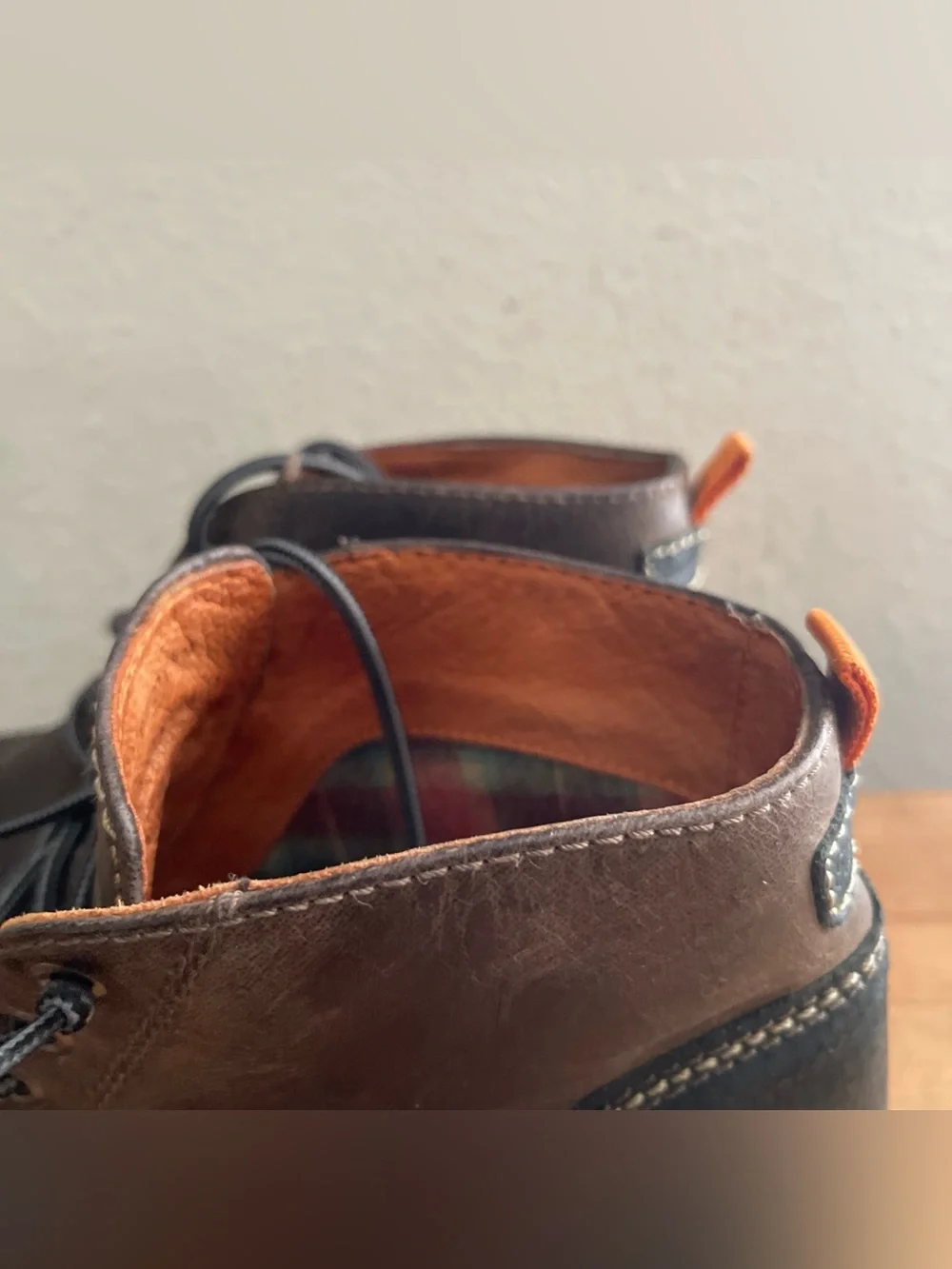 Tommy Bahama Edisto Brown Leather Chukka City Preppy Boots Mens Size 8 M